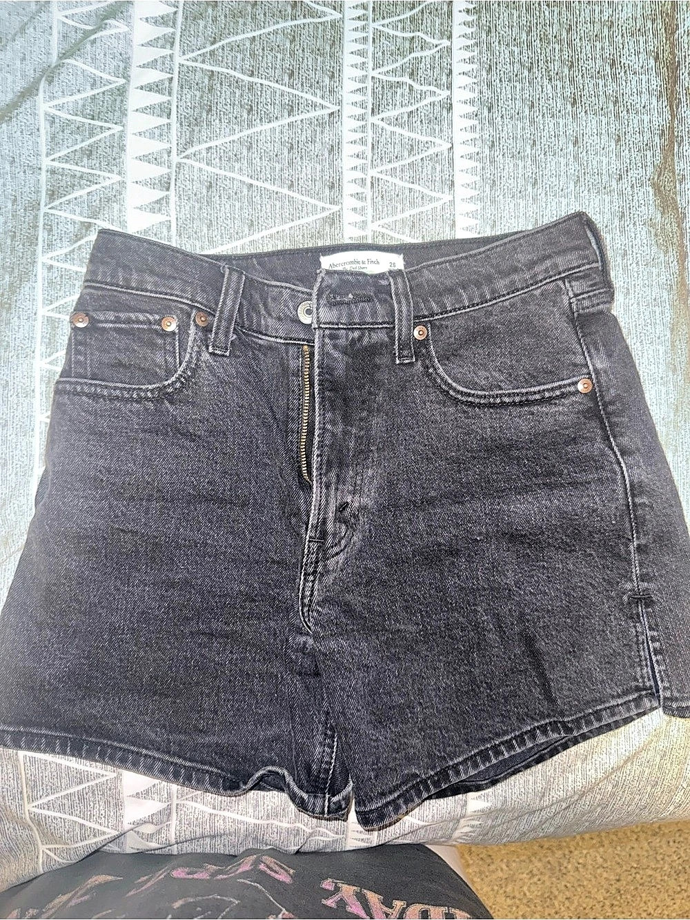 Abercrombie & Fitch The Dad Short Denim Jean Shorts Waist 26